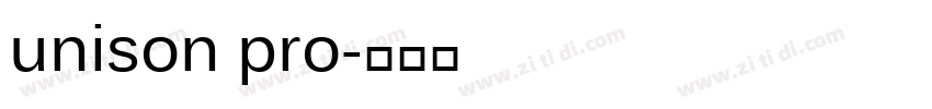 unison pro字体转换